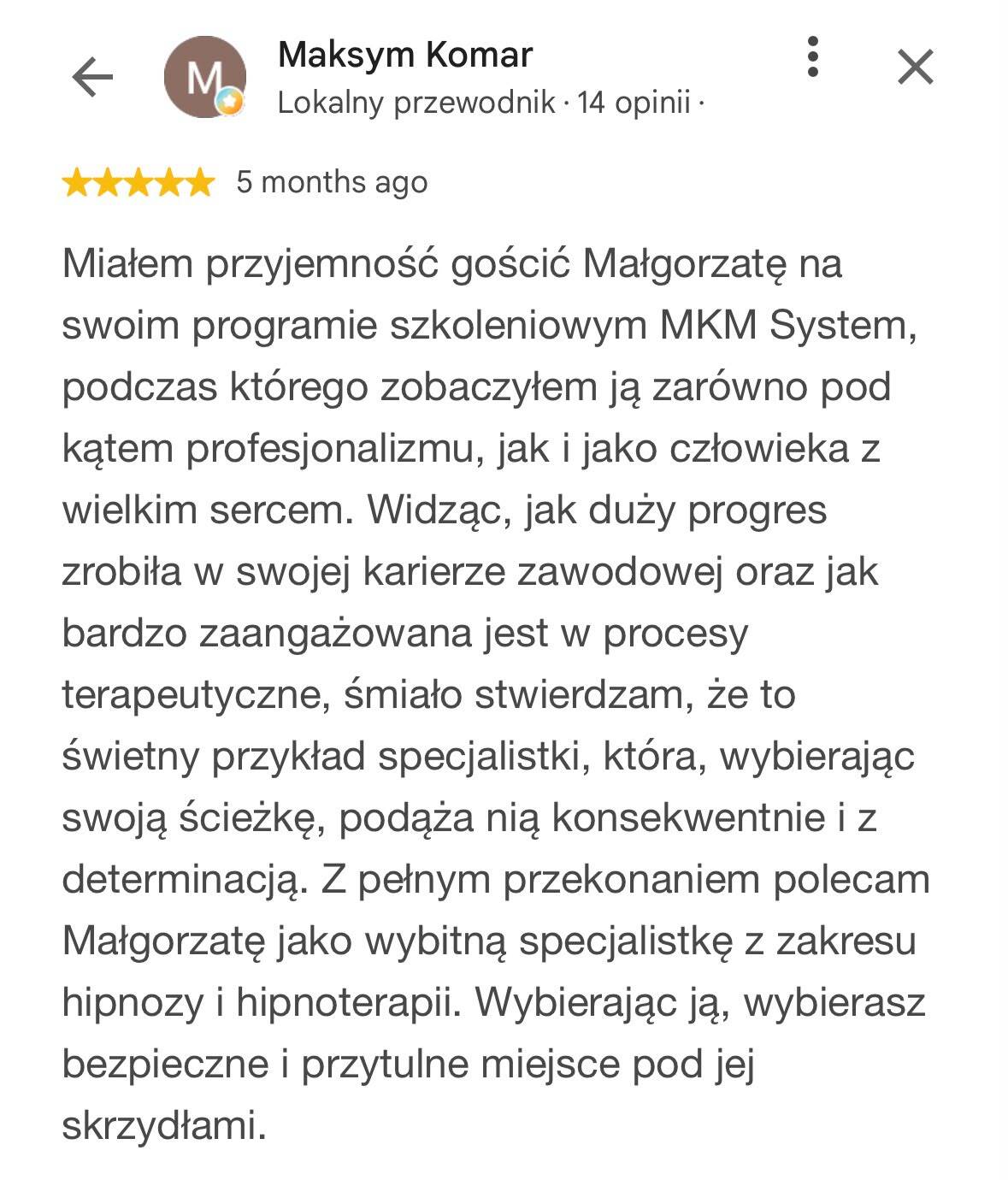 Hipnoterapia Online Małgorzata Wójtowicz – Hipnoza
